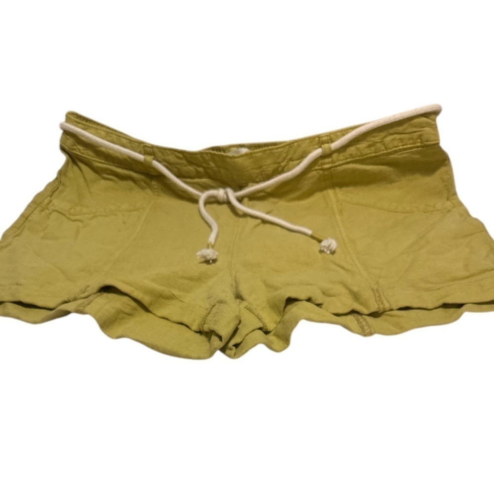C&C California Yellow Athletic Shorts Relaxed Fit Drawstring